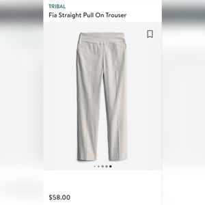Light silver gray Tribal brand pull on dress pants size 10 from Stitch Fix.
